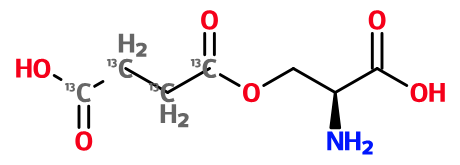 (image for) MC085468 tetra-13C-Succinic acid mono-[2(S)-amino-2-carboxy-ethyl] ester